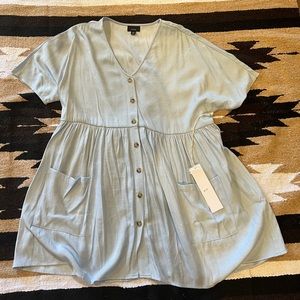 Baby blue dress with pockets